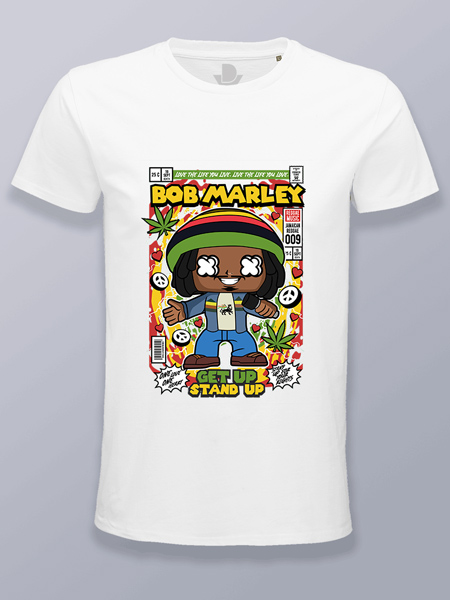 Camiseta De Bob Marley Jugando Al Fútbol