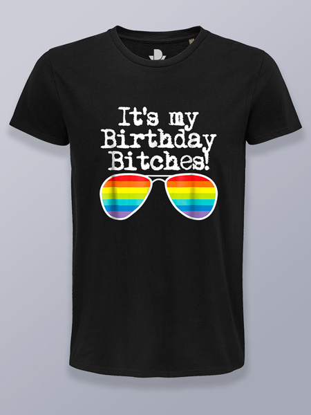 Camiseta hombre cumpleaños gafas