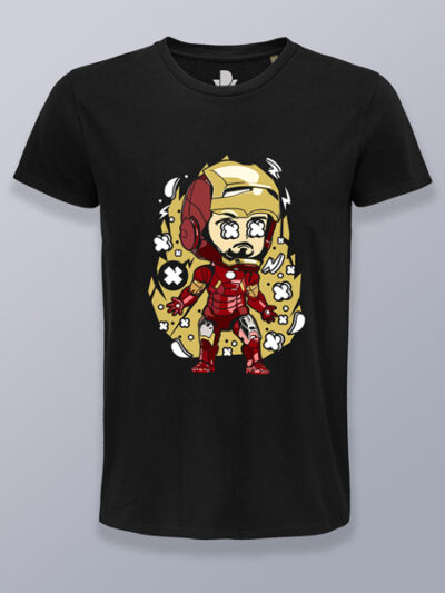 Camiseta hombre Iron man cabezón