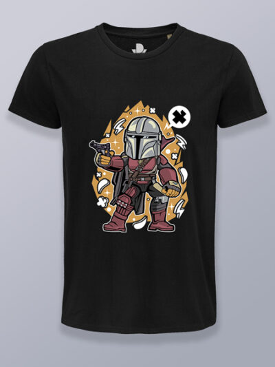 Camiseta hombre Mandalorian cabezón