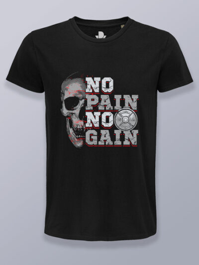 Camiseta hombre No Pain No Gain calavera