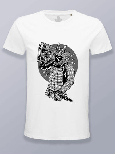 Camiseta hombre Samurai con radiocasete