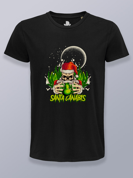 Camiseta hombre Santa cannabis