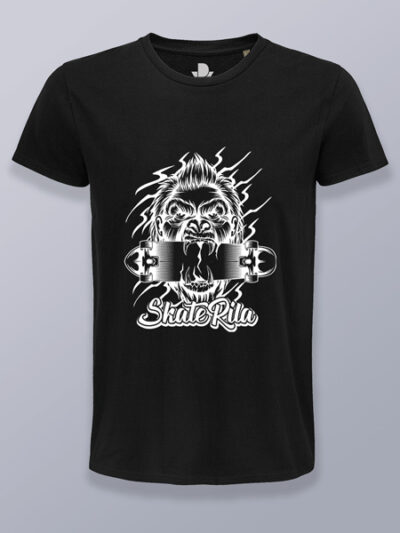 Camiseta hombre SkateRilla (color blanco)