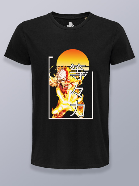 Camiseta hombre Todoroki puesta de sol