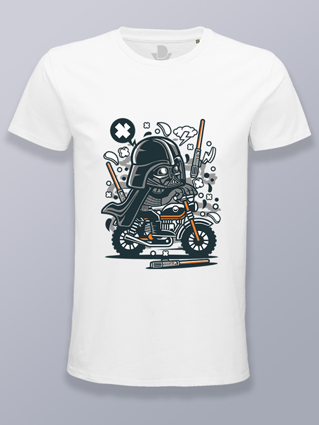 Camiseta hombre Vader motociclista