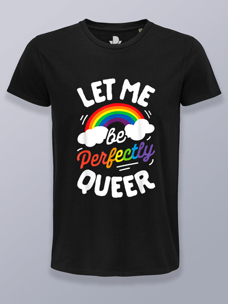 Camiseta hombre arcoíris déjame ser queer