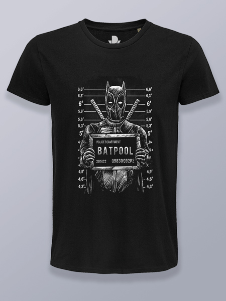 Camiseta hombre batpool foto policial