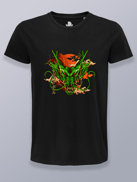 Camiseta hombre cara dragón Dragon Ball