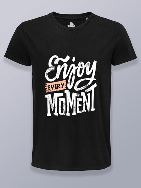 Camiseta hombre disfruta cada momento