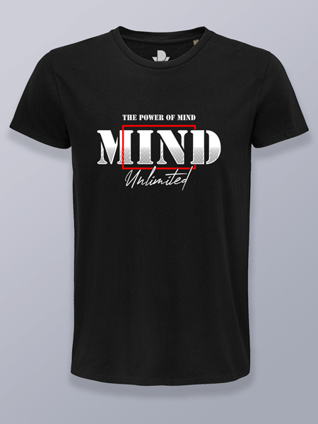 Camiseta hombre el poder de la mente (color blanco)