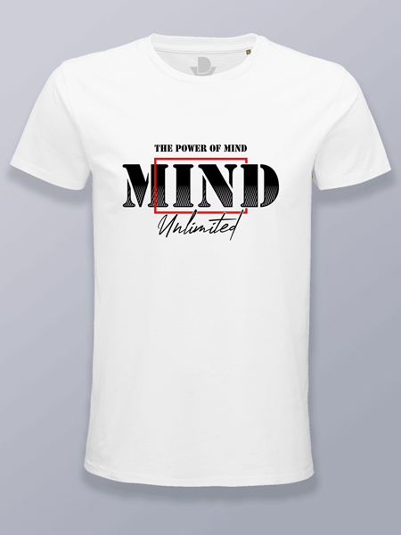 Camiseta hombre el poder de la mente (color negro)
