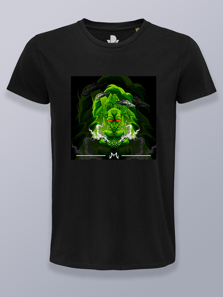 Camiseta hombre hierba alucinógena