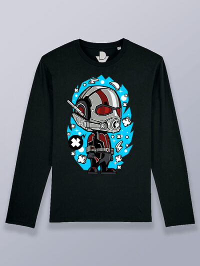 Camiseta hombre manga larga Ant-man cabezón