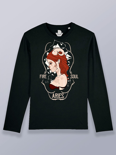 Camiseta hombre manga larga Aries