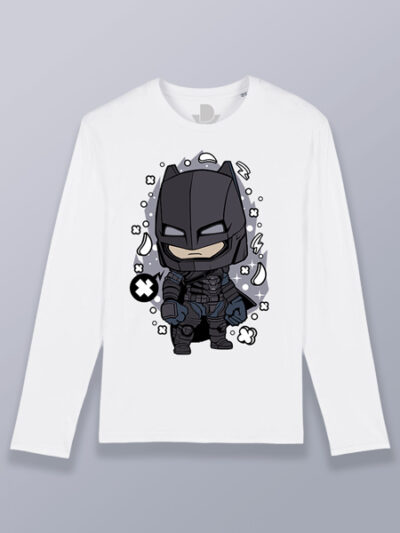 Camiseta hombre manga larga Bat man cabezón