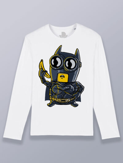 Camiseta hombre manga larga Bat minion