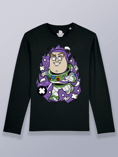 Camiseta hombre manga larga Buzz lightyear cabezón