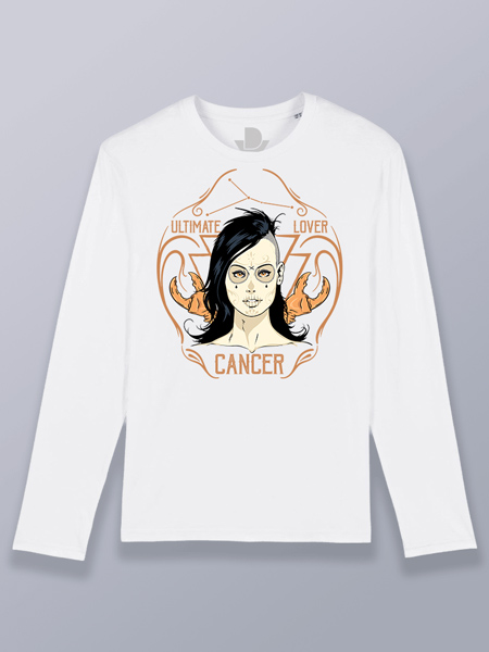Camiseta hombre manga larga Cáncer