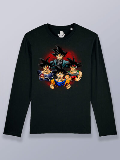 Camiseta hombre manga larga Dragon ball squad