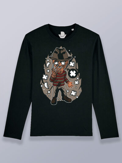 Camiseta hombre manga larga Freddy Krueger