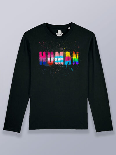 Camiseta hombre manga larga Humano LGTBIQ