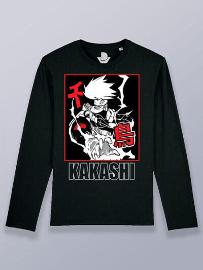Camiseta hombre manga larga Kakashi sensei Naruto