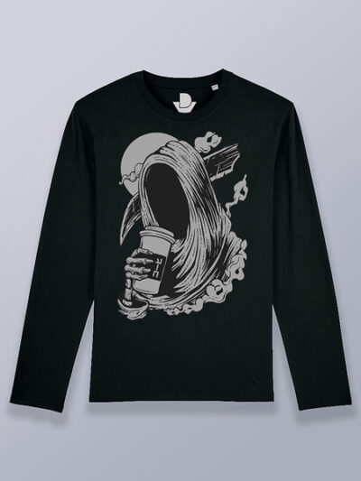 Camiseta hombre manga larga la parca tomando café