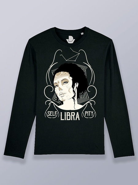 Camiseta hombre manga larga Libra