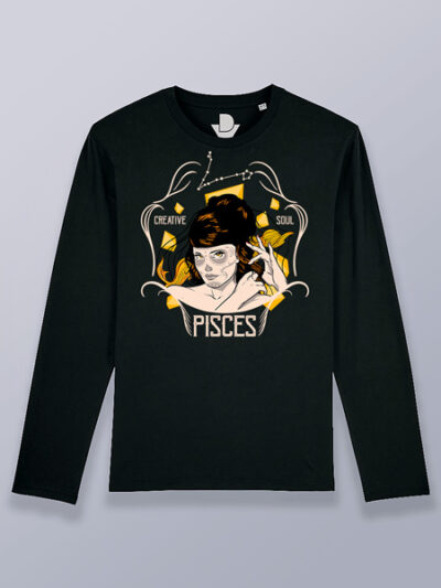 Camiseta hombre manga larga Piscis