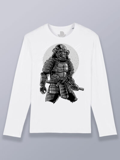 Camiseta hombre manga larga samurai galáctico