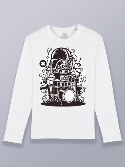 Camiseta hombre manga larga Vader batería