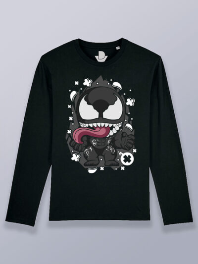Camiseta hombre manga larga Venom cabezón