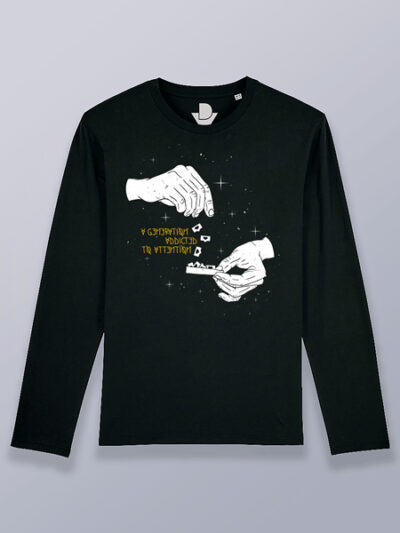 Camiseta hombre manga larga adicto a la atención