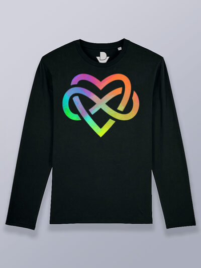 Camiseta hombre manga larga amor e infinito LGTBIQ