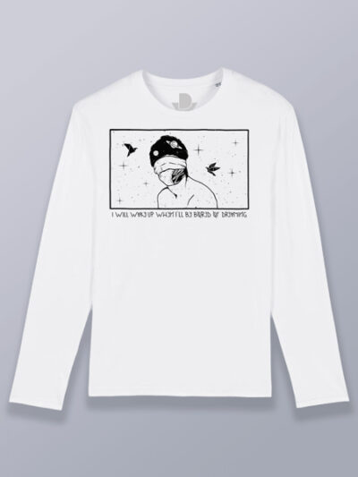 Camiseta hombre manga larga cansado de soñar