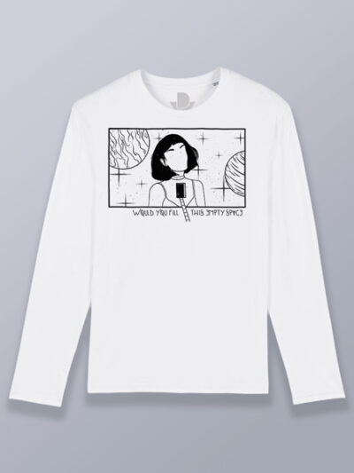 Camiseta hombre manga larga corazón vacío