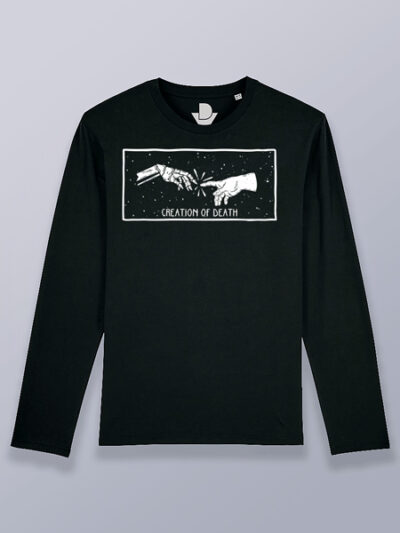 Camiseta hombre manga larga creación de la muerte