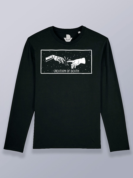Camiseta hombre manga larga creación de la muerte