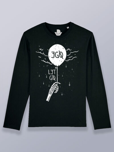 Camiseta hombre manga larga deja ir tu ego