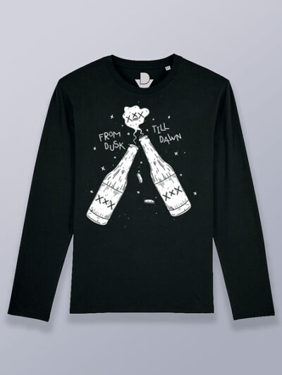 Camiseta hombre manga larga del amanecer al anochecer