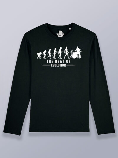 Camiseta hombre manga larga el beat de la evolución