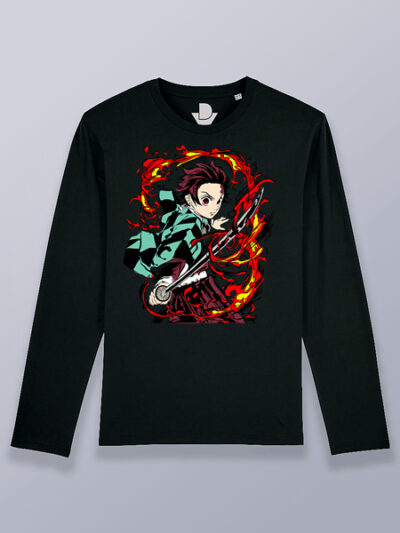 Camiseta hombre manga larga en guardia Demon slayer