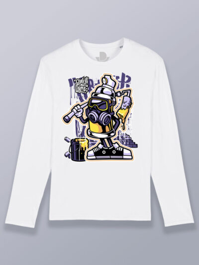 Camiseta hombre manga larga espray pintor