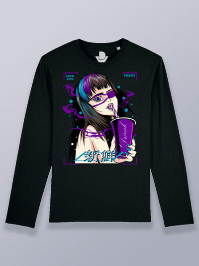 Camiseta hombre manga larga fresh waifu