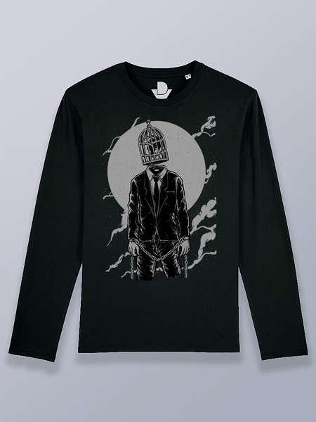 Camiseta hombre manga larga jaula mundial