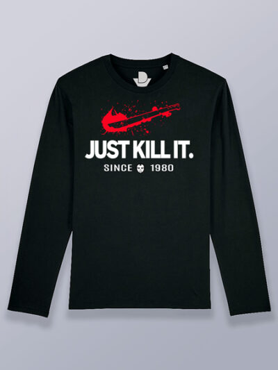 Camiseta hombre manga larga just kill it 1980