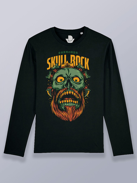 Camiseta hombre manga larga las calaveras molan