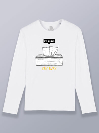 Camiseta hombre manga larga llora cariño