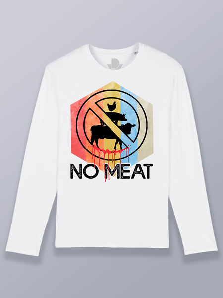 Camiseta hombre manga larga no carne